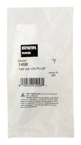 (image for) High Carbon Steel SAE Fraction Tap 3/4 in.-10NC 1 p