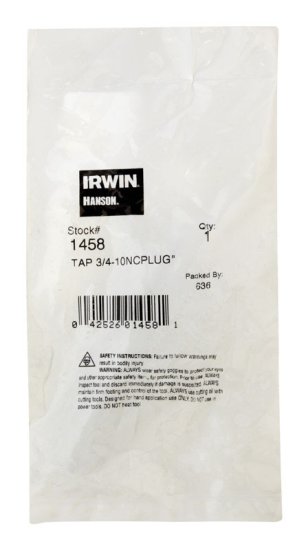 (image for) High Carbon Steel SAE Fraction Tap 3/4 in.-10NC 1 p