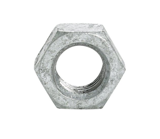 (image for) 1/2 in. Hot Dipped Galvanized Steel USS Hex Nut 50 pk