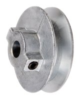 (image for) 2 1/4 in. Dia. Zinc Single V Grooved Pulley