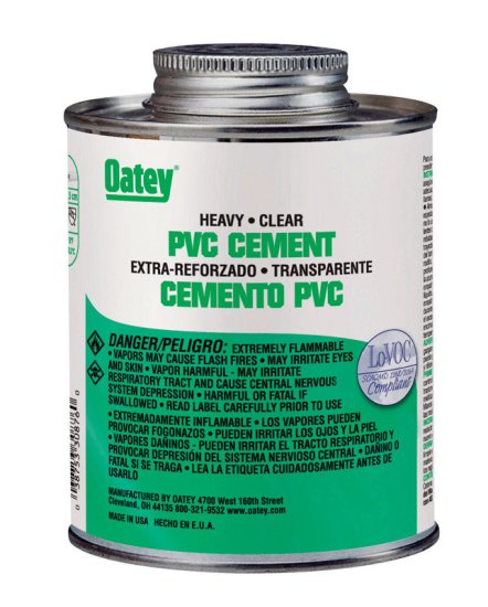 (image for) Heavy Duty Clear Cement For PVC 32 oz.