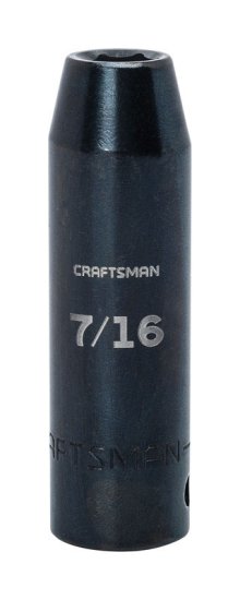 (image for) 7/16 in. x 1/2 in. drive SAE 6 Point Deep Impact Socket 1 pc.