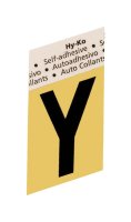 (image for) 1-1/2 in. Black Aluminum Self-Adhesive Letter Y 1 pc.