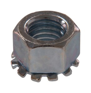 (image for) #10 Zinc-Plated Steel SAE Keps Lock Nut 100 pk