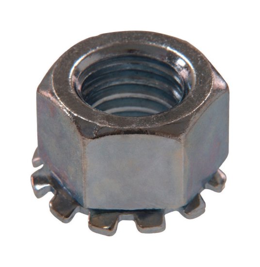 (image for) #10 Zinc-Plated Steel SAE Keps Lock Nut 100 pk