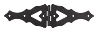 (image for) 10 in. L Matte Ornamental Strap Hinge 1 pk