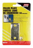 (image for) Brass Plated Gold Steel Door Filler Plate 1 pk
