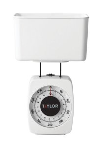(image for) White Analog Food Scale 1 lb.
