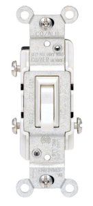 (image for) CO/ALR ALUMINUM WIRE 15 amps 3-Way Toggle Switch White 1 pk