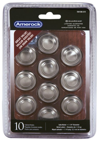 (image for) Inspirations Round Cabinet Knob 1-5/16 in. Dia. 1 in. Sa
