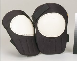 (image for) 7.5 in. L x 3.25 in. W Foam/Polyester Knee Pads Black