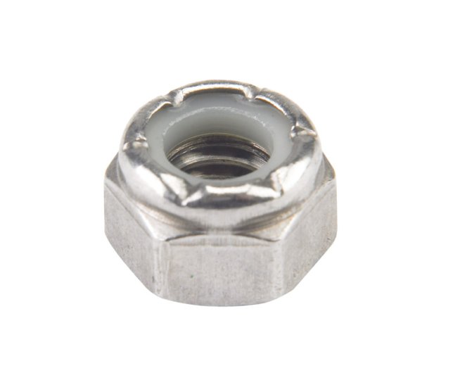 (image for) 5/16 in. Stainless Steel SAE Nylon Lock Nut 50 pk