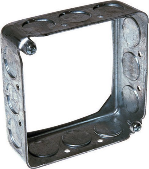 (image for) 4 in. Square Steel Box Extension Gray