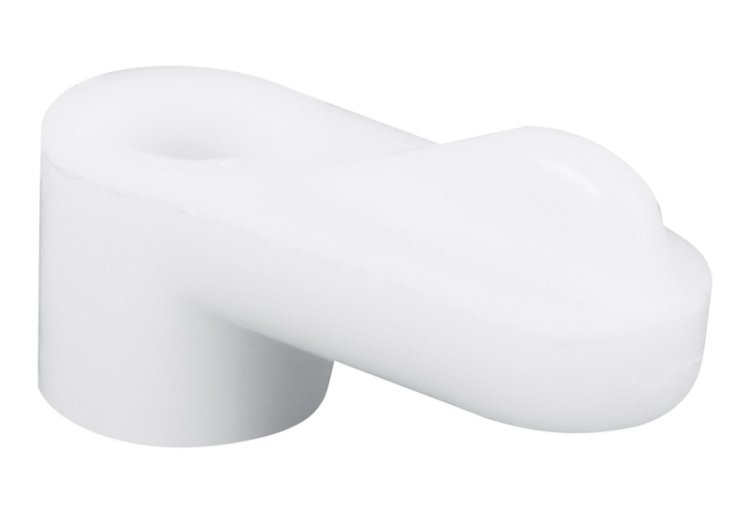 (image for) Bright White Plastic Screen Clip For 5/16 inch 12 pk