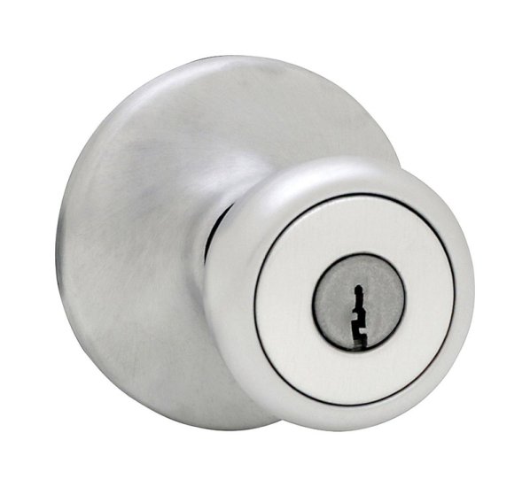 (image for) Satin Chrome Entry Knobs Mobile Home