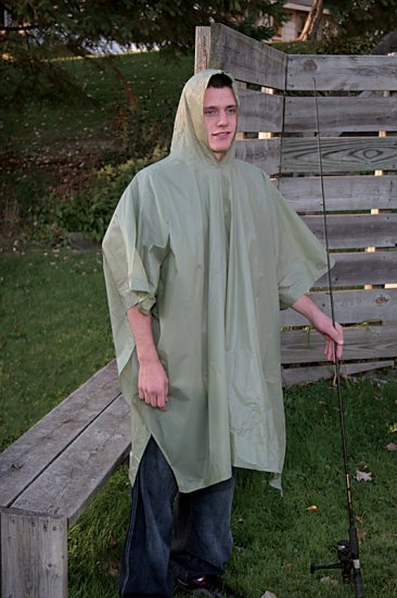 (image for) Green Vinyl Rain Poncho