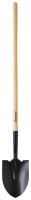 (image for) Steel 8 in. W x 56.75 in. L Round Point Shovel Wood Ha