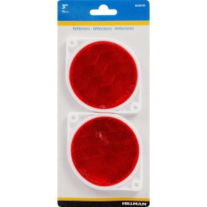 (image for) Hillman Round Red Reflectors 2 pk