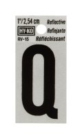 (image for) 1 in. Reflective Black Vinyl Self-Adhesive Letter Q 1 pc.