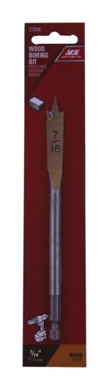 (image for) 7/16 in. x 6 in. L Steel Wood Boring Bit 1 pc.