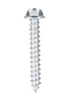 (image for) No. 12 x 1-1/2 in. L Slotted Hex Head Zinc-Plated Steel