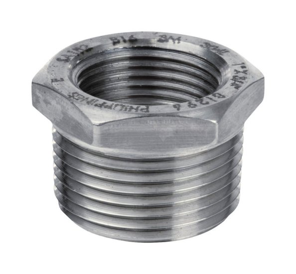 (image for) 1/2 in. MPT x 1/4 in. Dia. FPT Stainless Steel Hex