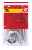(image for) 1-1/4 in. Dia. Chrome Plated Brass P Trap