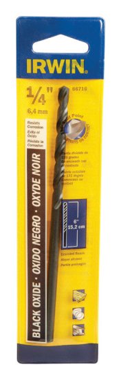 (image for) 1/4 in. x 6 in. L High Speed Steel Split Point Drill Bit 1