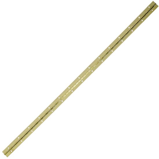 (image for) 1 in. W x 30 in. L Bright Brass Brass Continuous Hinge 1 pk