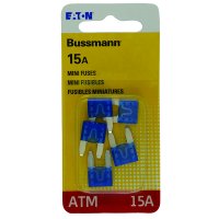 (image for) 15 amps ATM Blade Fuse 5 pk