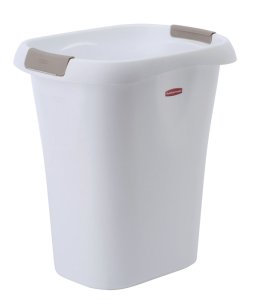(image for) 5.25 gal. White Open Top Wastebasket