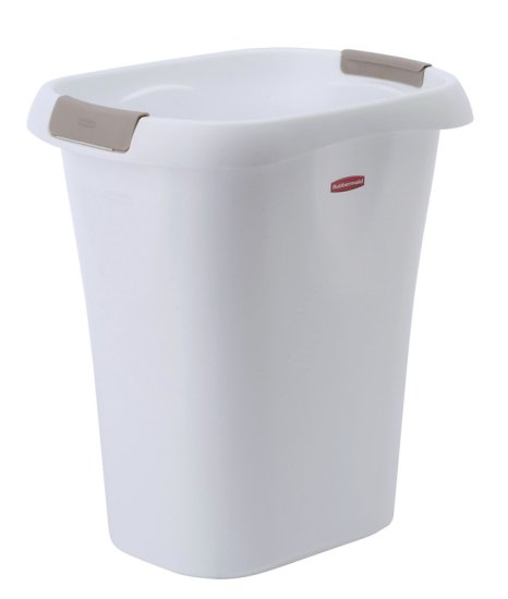 (image for) 5.25 gal. White Open Top Wastebasket
