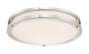 (image for) 15-3/4-Inch Dimmable LED Indoor Flush Mount Ceiling Fixture