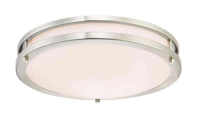 (image for) 15-3/4-Inch Dimmable LED Indoor Flush Mount Ceiling Fixture