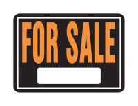 (image for) Hy-Glo English Black For Sale Sign 9.25 in. H x 14 (CLOSEOUT)
