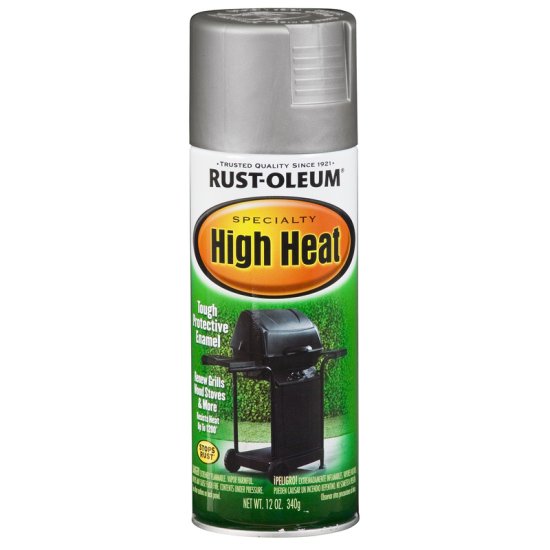 (image for) Specialty Satin Silver High Heat Spray Paint 12 oz.