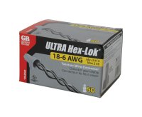 (image for) Hex-Lok 14-6 Ga. Copper Wire Wire Connector Gray