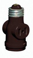 (image for) Plastic Medium Base Socket Adapter 1 pk