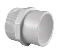 (image for) 1-1/2 in. MPT x 2 in. S Male Adapter PVC