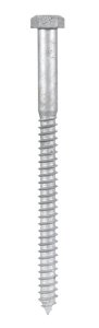 (image for) 1/2 in. x 7 in. L Hex Hot Dipped Galvanized Steel Lag Sc