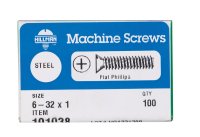 (image for) No. 6-32 x 1 in. L Phillips Flat Head Zinc-Plated Steel