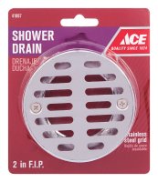 (image for) 2 in. Dia. Stainless Steel Shower Drain