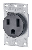 (image for) 50 amps 250 volt Black Outlet 6-50R 1 pk