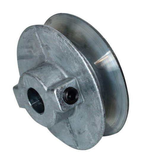 (image for) 5 in. Dia. Zinc Single V Grooved Pulley