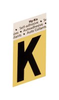 (image for) 1-1/2 in. Black Aluminum Self-Adhesive Letter K 1 pc.