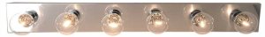 (image for) 36 in. Vanity in Lighting Strip Polished Chrome 6-Bulb