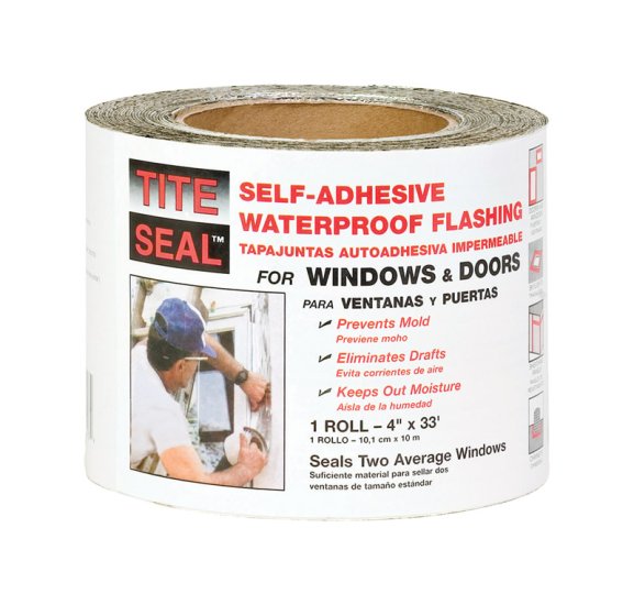 (image for) Tite Seal 4 in. W X 33 ft. L Rubber Self-Adhesive Waterproof Fla