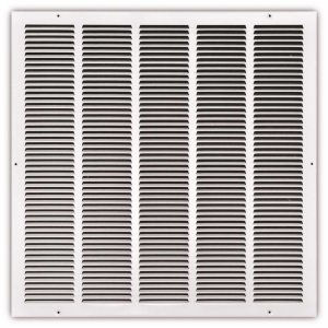 (image for) 24 in. x 24 in. White Stamped Return Air Grille