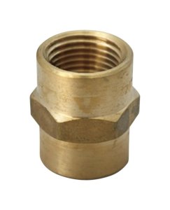 (image for) 3/4 in. FPT x 3/4 in. Dia. FPT Brass Coupling