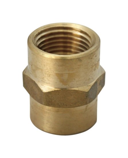 (image for) 3/4 in. FPT x 3/4 in. Dia. FPT Brass Coupling